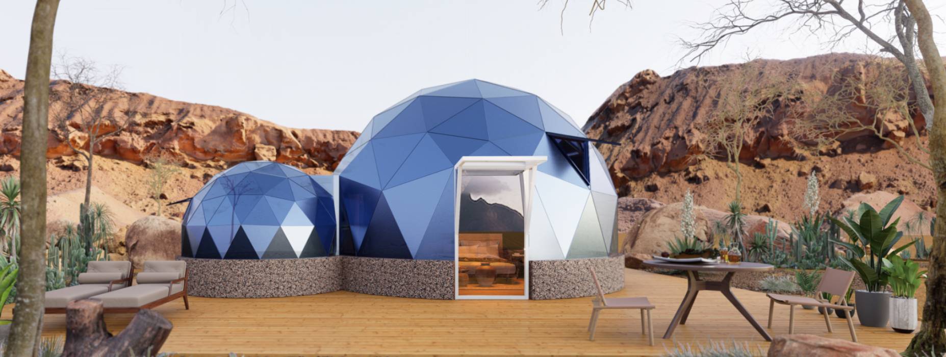 独山子区球形智能光伏玻璃星空房